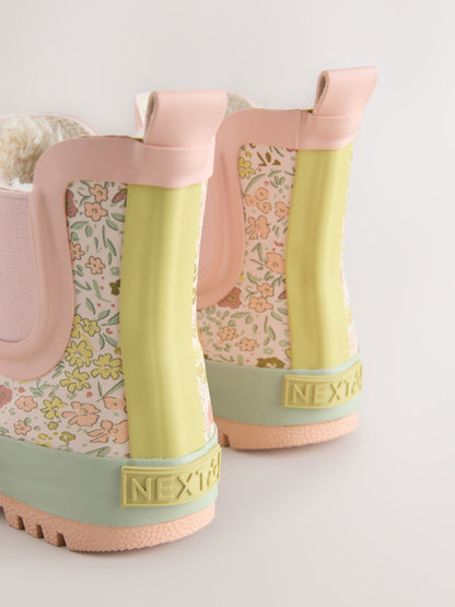 Sage Green Floral Chelsea Wellies image 5