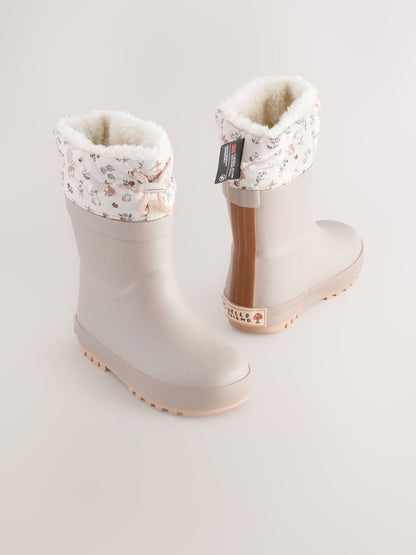 Mocha Brown Thinsulate Lined Cuff Wellies image 1