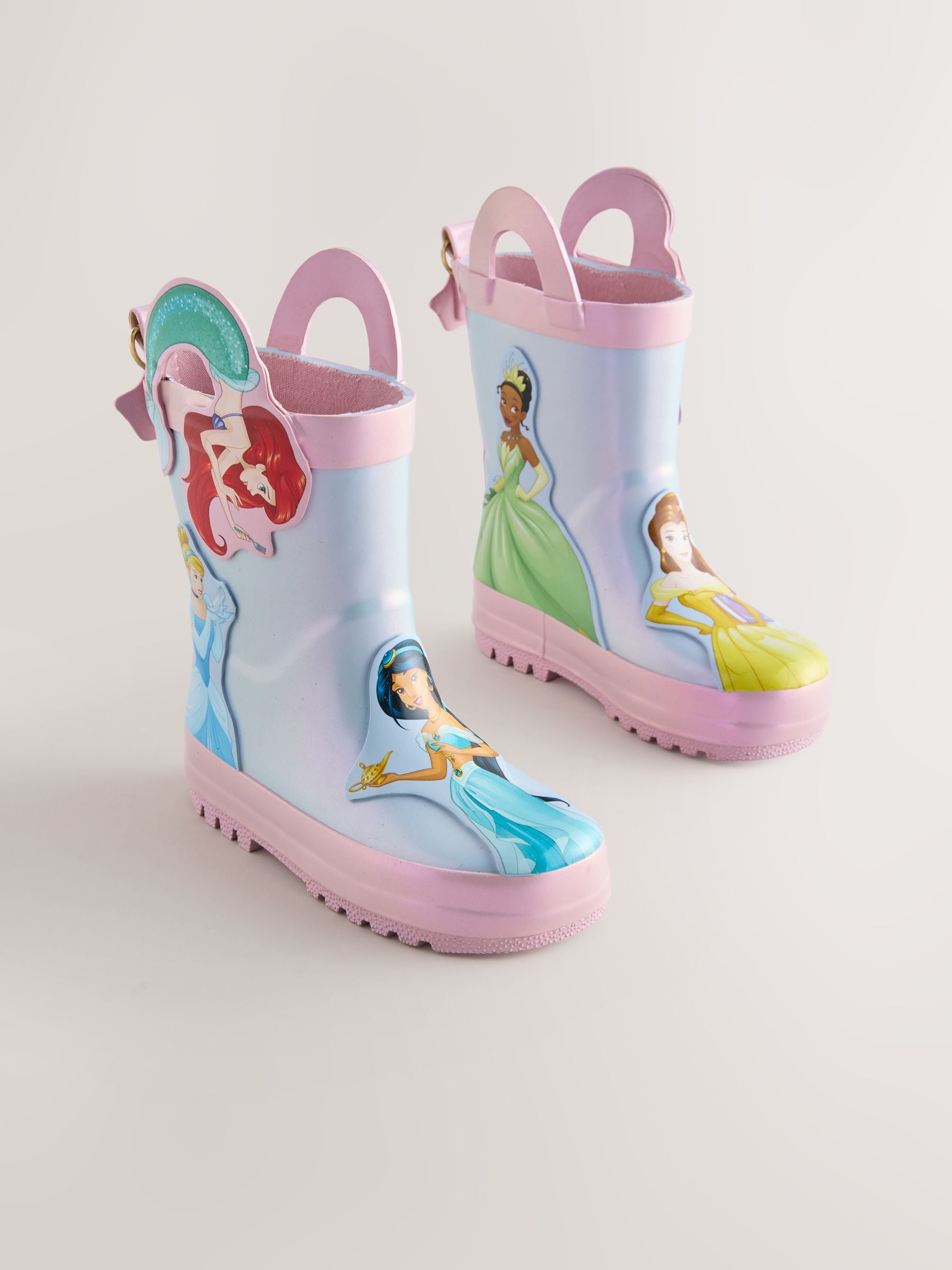 Blue/Pink Disney Princess Handle Wellies image 1