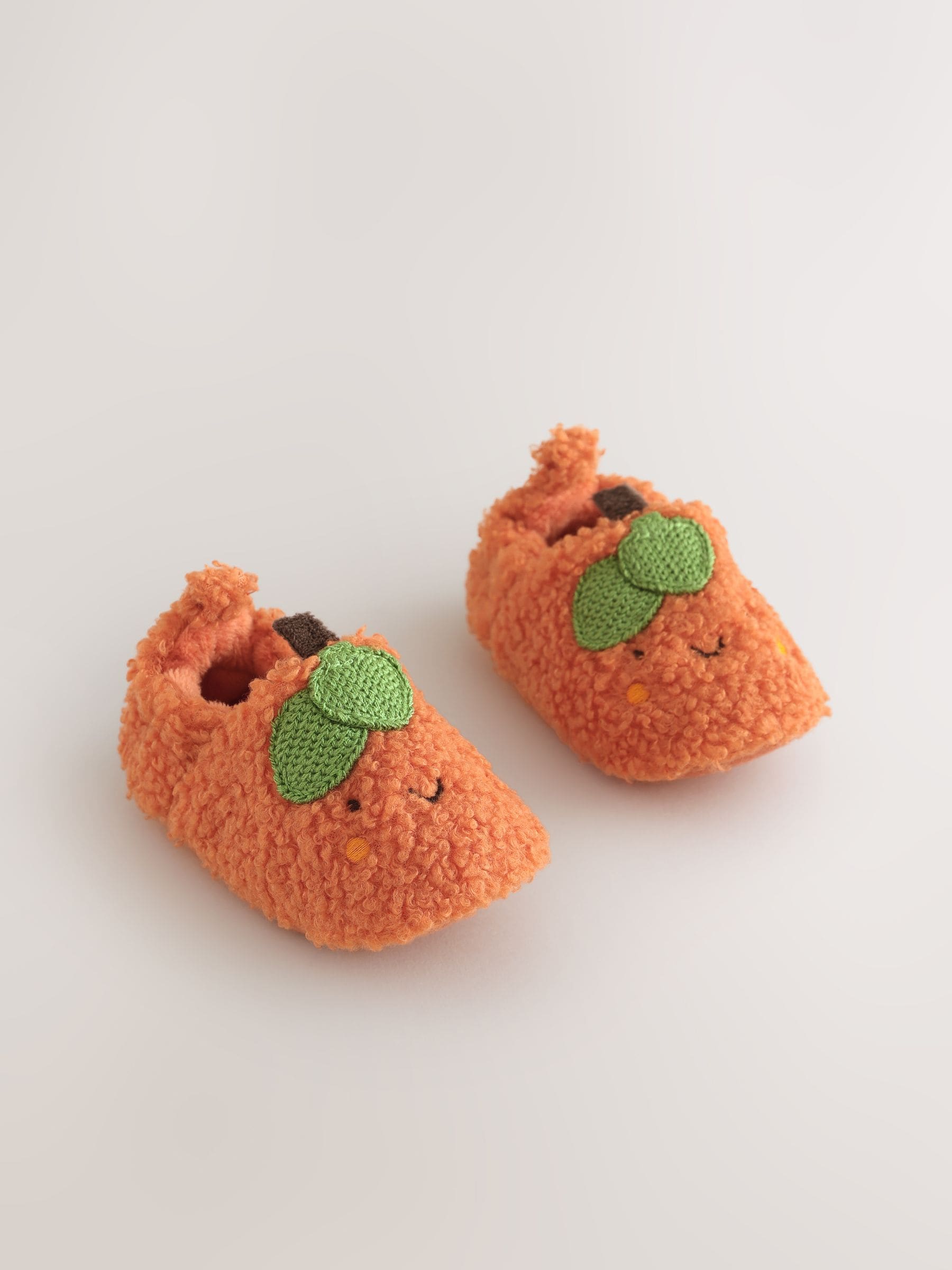 Orange Pumpkin Baby Slip-On Shoes (0-18mths) image 1