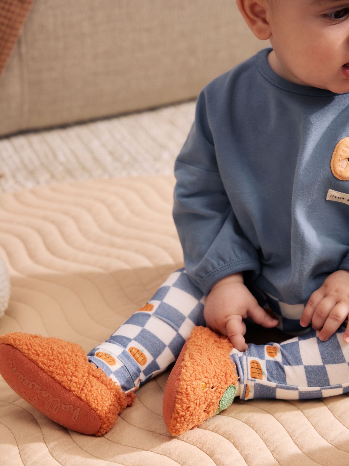 Orange Pumpkin Baby Slip-On Shoes (0-18mths) image 3