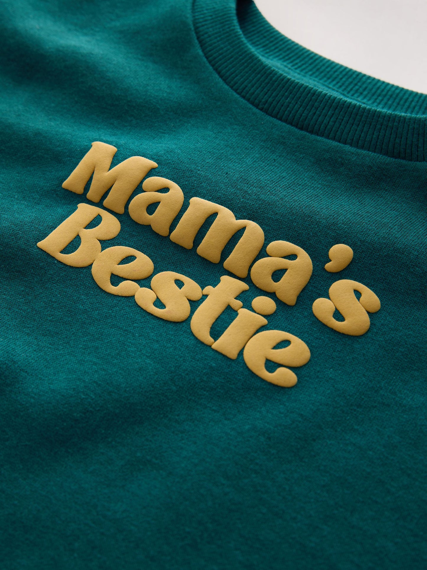 Dsiney Kidz - Green Mama's Bestie Printed Crew Neck Sweat Top (3mths-7yrs) image 3