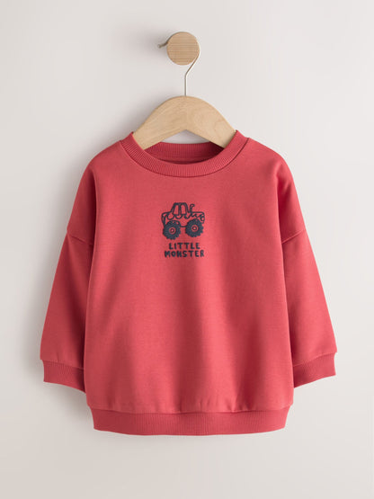 Dsiney Kidz - Red Truck Printed Crew Neck Sweat Top (3mths-7yrs) image 5