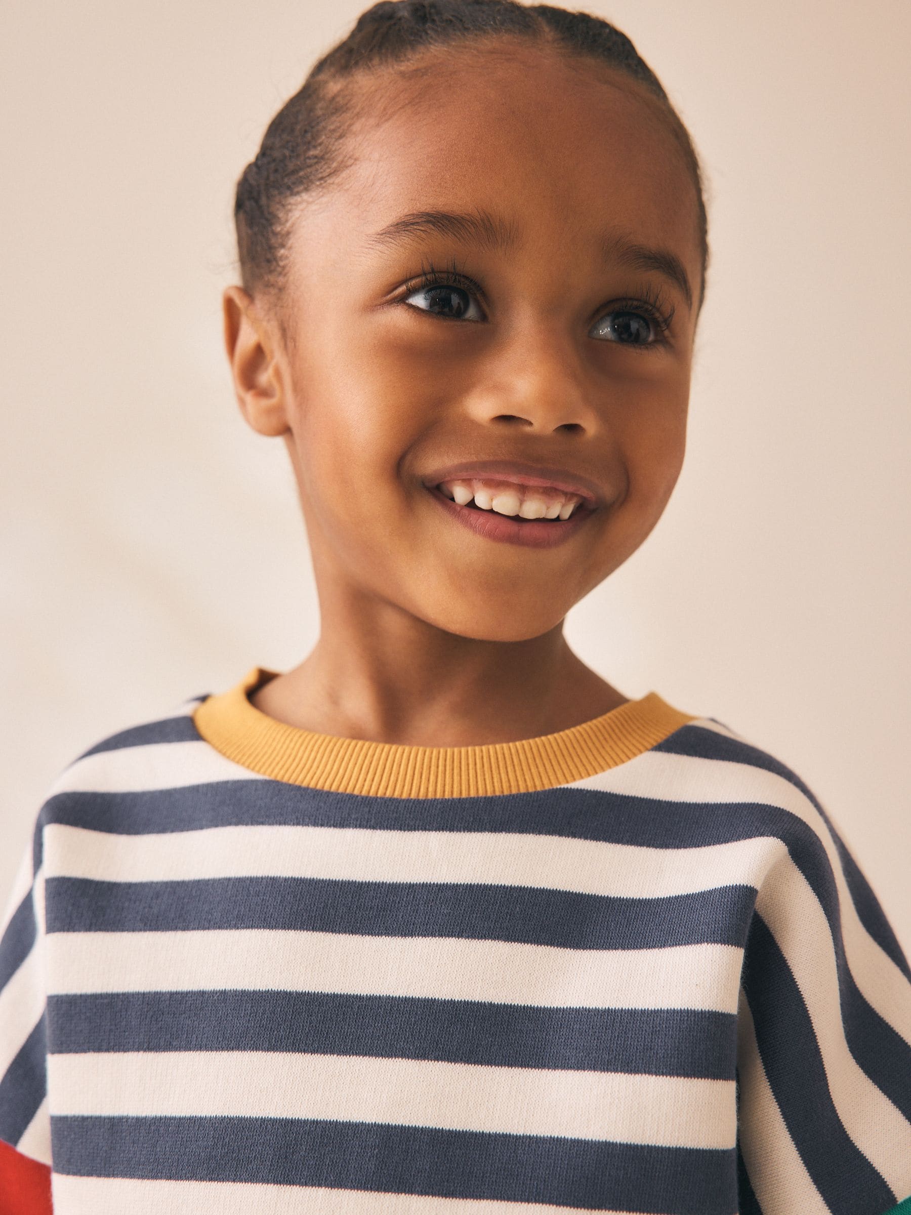 Dsiney Kidz - Hotch Potch Stripe Printed Crew Neck Sweat Top (3mths-7yrs) image 4