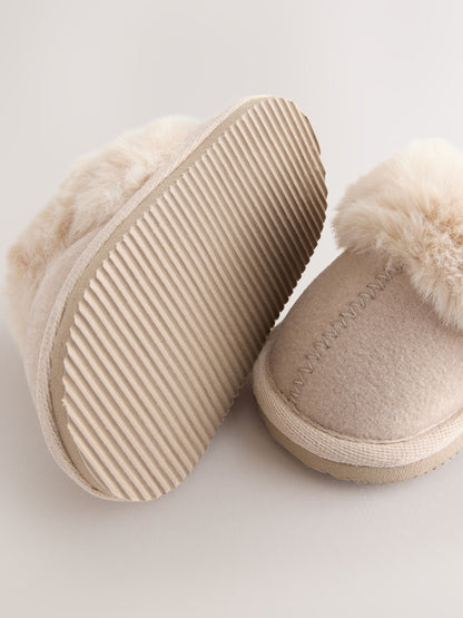 Dsiney Kidz - Tan/Brown Baby Mule Slippers (0-24mths) image 3