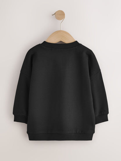 Dsiney Kidz - Black/Grey Plain Sweat Tops 3 Pack (3mths-7yrs) image 5