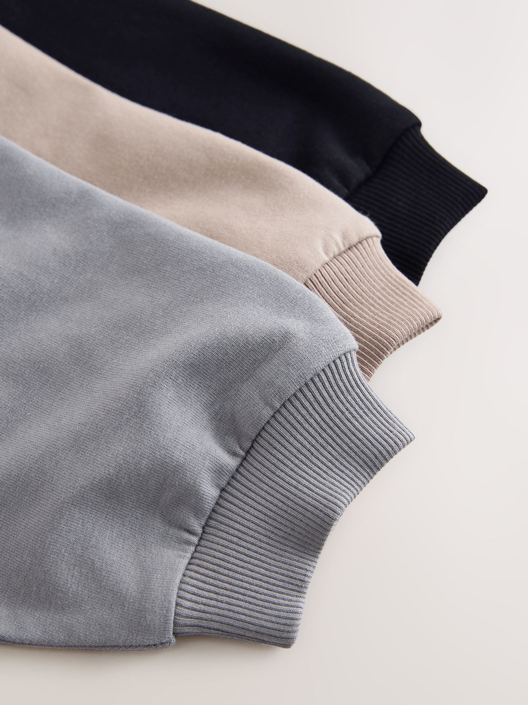Dsiney Kidz - Black/Grey Plain Sweat Tops 3 Pack (3mths-7yrs) image 7