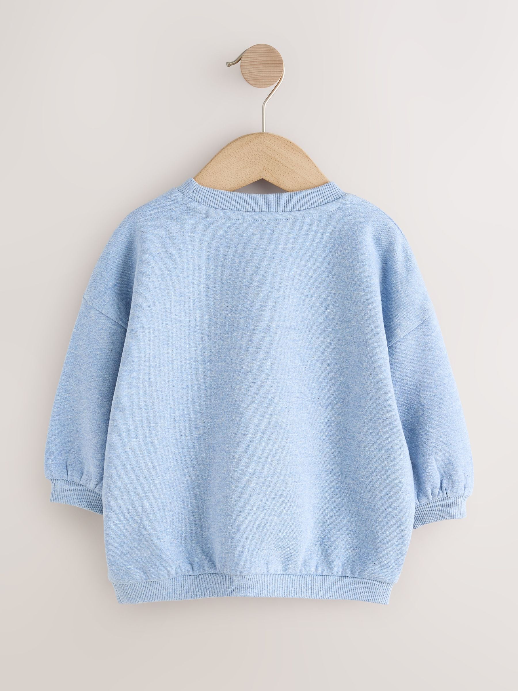 Dsiney Kidz - Light Blue Goose Printed Crew Neck Sweat Top (3mths-7yrs) image 2