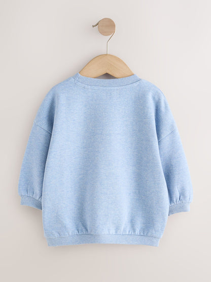Dsiney Kidz - Light Blue Goose Printed Crew Neck Sweat Top (3mths-7yrs) image 2