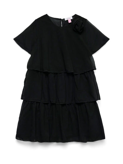 VERO MODA Black Corsage Tiered Ruffle Dress image 5