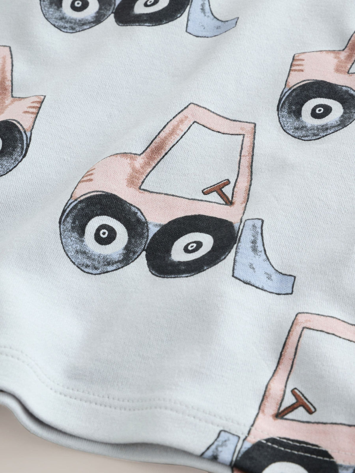 Blue/Ecru Digger Snuggle Pyjamas 3 Pack (9mths-10yrs) - image 11