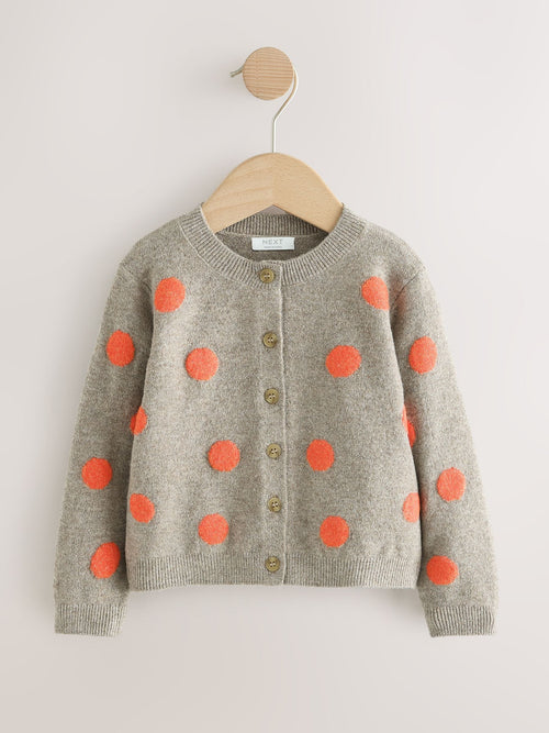 Dsiney Kidz - Orange spot Knit Cardigan (3mths-7yrs) image 1