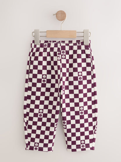Dsiney Kidz - Burgundy Red Single Wide Leg Jersey Joggers (3mths-7yrs) image 5