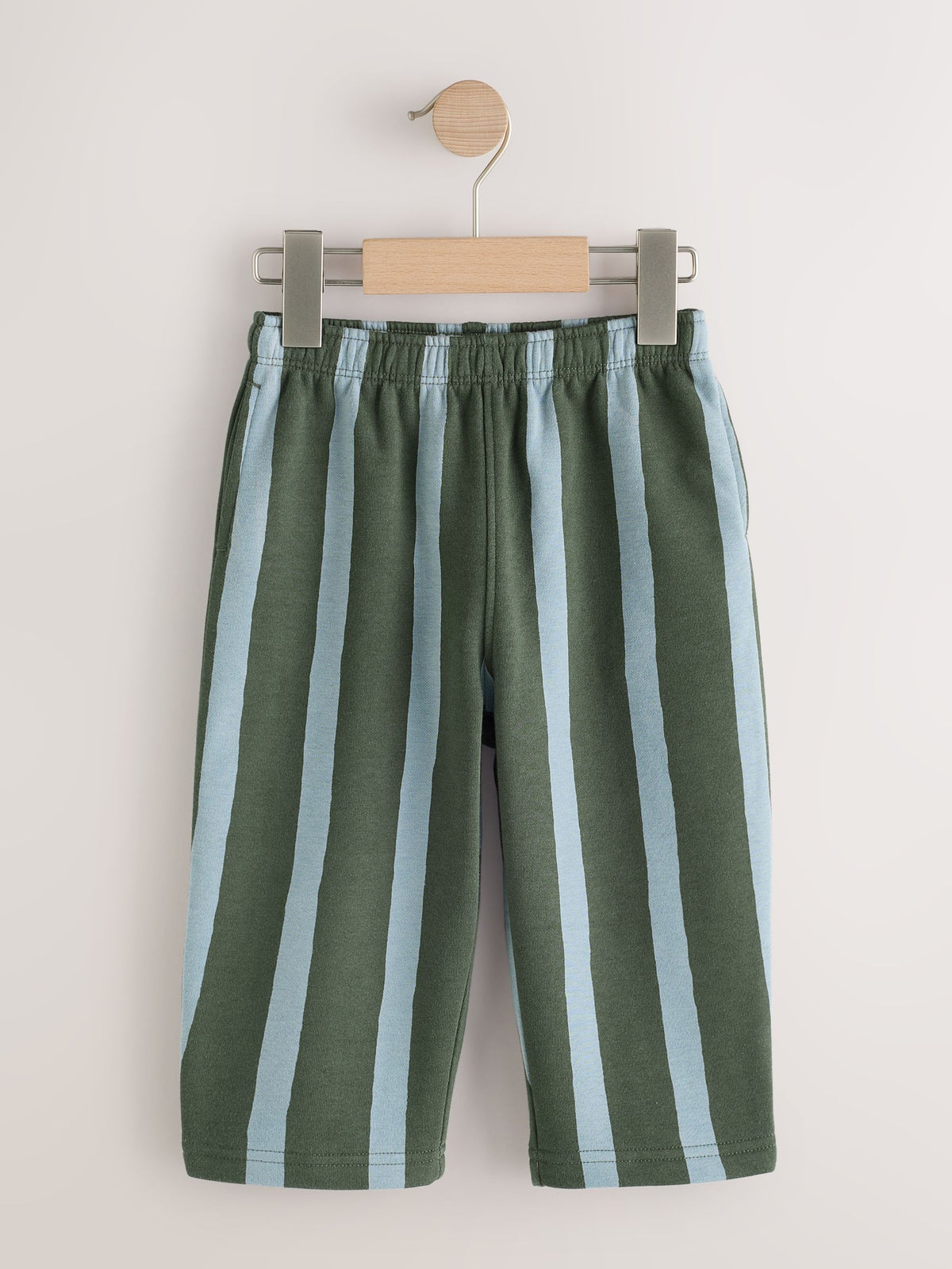 Dsiney Kidz - Green/Blue Stripe Single Wide Leg Jersey Joggers (3mths-7yrs) image 5
