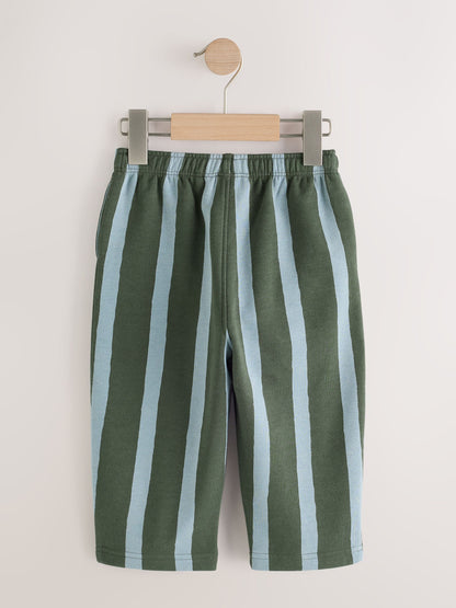 Dsiney Kidz - Green/Blue Stripe Single Wide Leg Jersey Joggers (3mths-7yrs) image 6