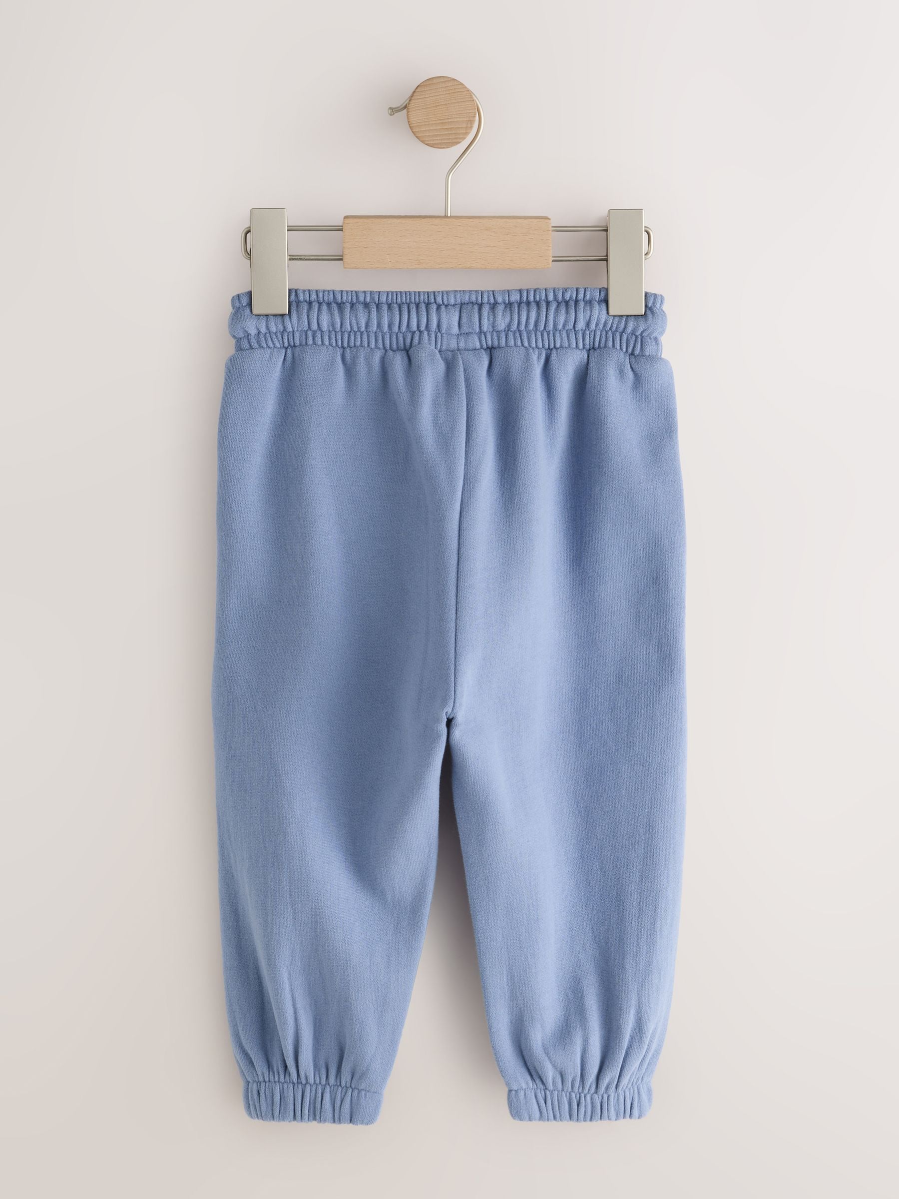 Blue Regular Fit Soft Touch Jersey Joggers (3mths-7yrs) image 2