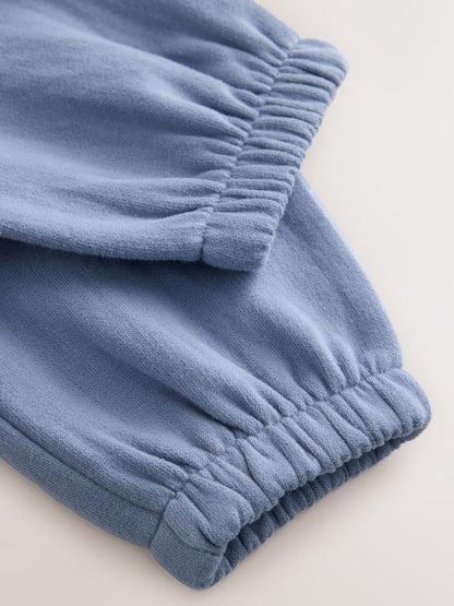 Blue Regular Fit Soft Touch Jersey Joggers (3mths-7yrs) image 4