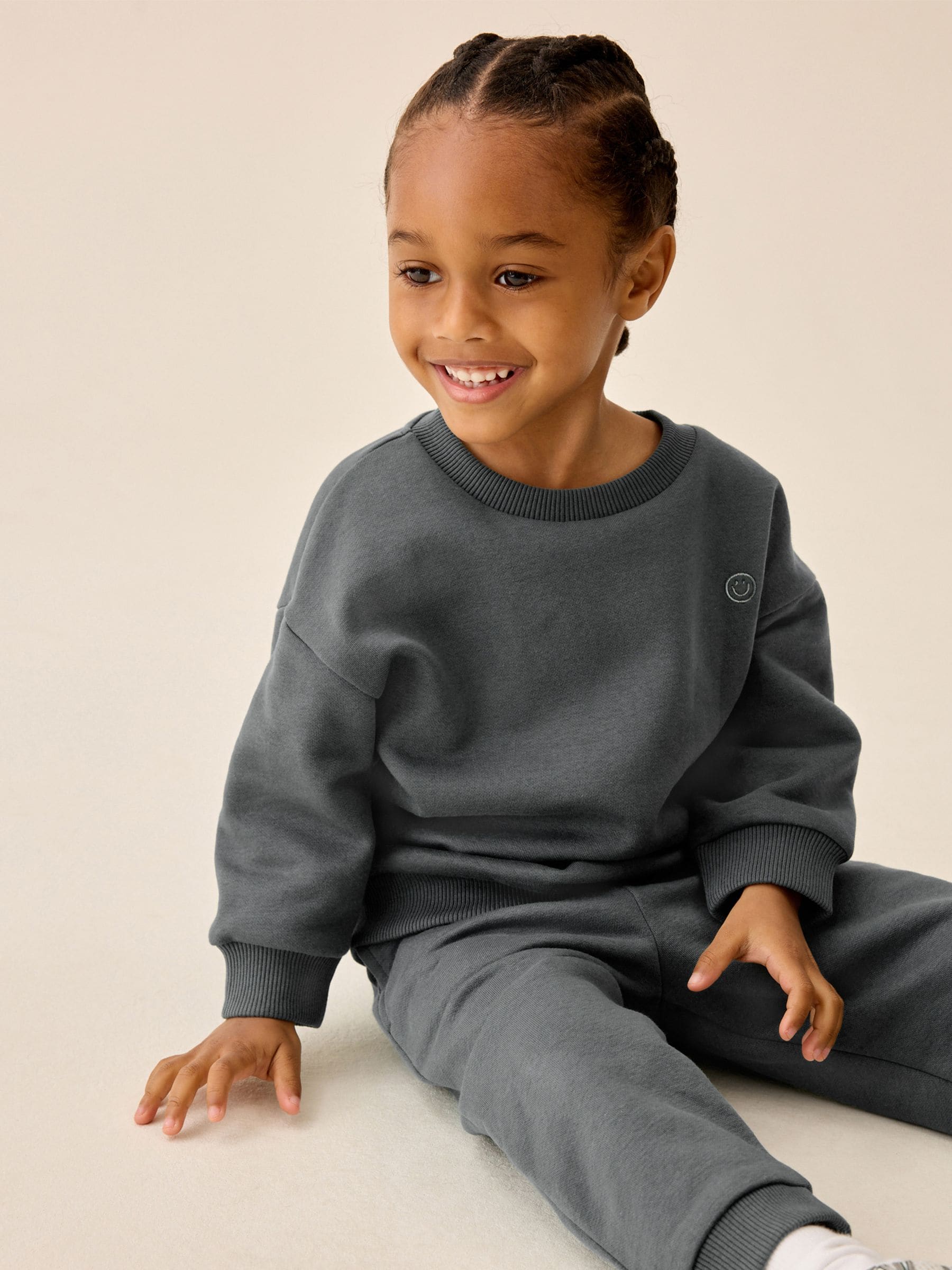 Dsiney Kidz - Charcoal Grey Crew Joggers Set (3mths-7yrs) image 2