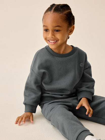 Dsiney Kidz - Charcoal Grey Crew Joggers Set (3mths-7yrs) image 2