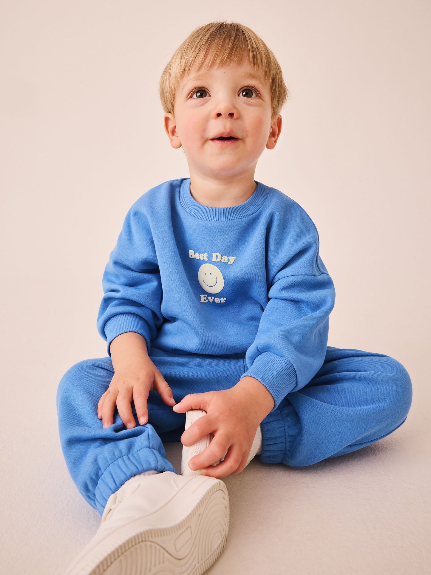 Dsiney Kidz - Blue Back Print Crew Neck Joggers Set (3mths-7yrs) image 3