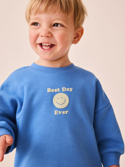Dsiney Kidz - Blue Back Print Crew Neck Joggers Set (3mths-7yrs) image 4