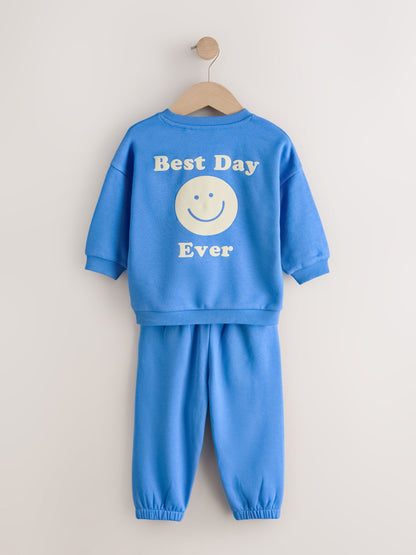 Dsiney Kidz - Blue Back Print Crew Neck Joggers Set (3mths-7yrs) image 7