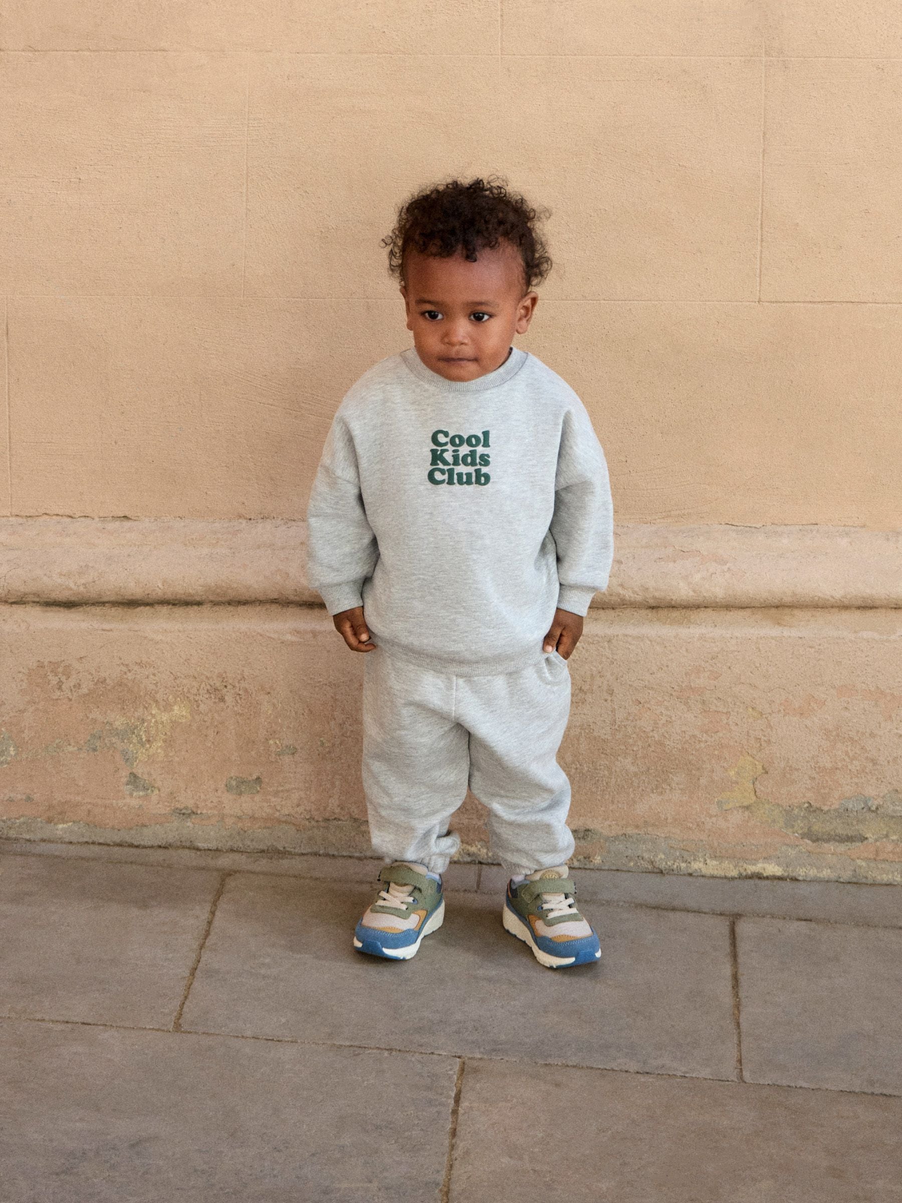 Dsiney Kidz - Grey Back Print Crew Neck Joggers Set (3mths-7yrs) image 2