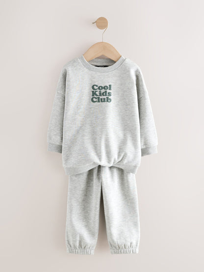 Dsiney Kidz - Grey Back Print Crew Neck Joggers Set (3mths-7yrs) image 7