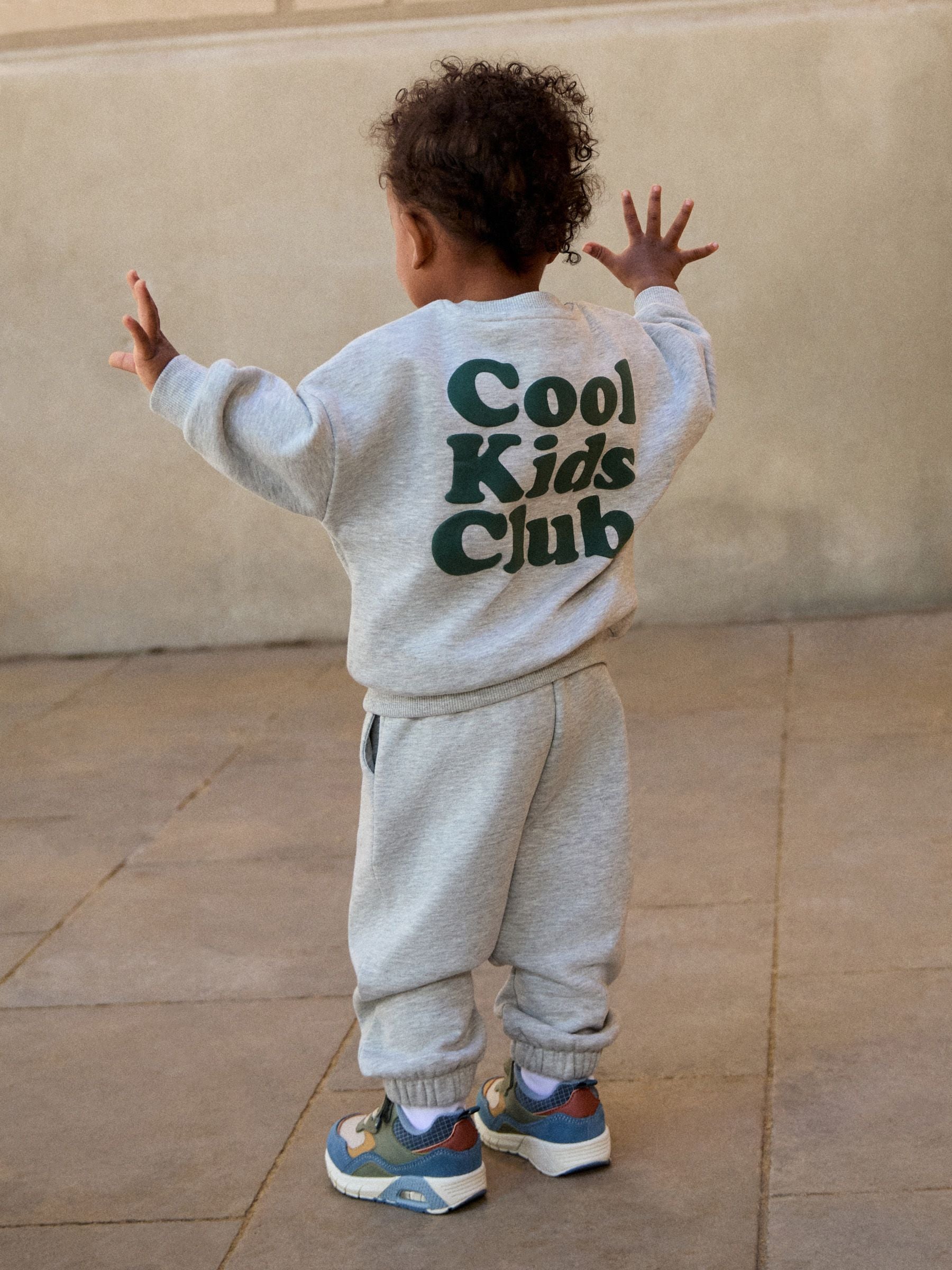 Dsiney Kidz - Grey Back Print Crew Neck Joggers Set (3mths-7yrs) image 1