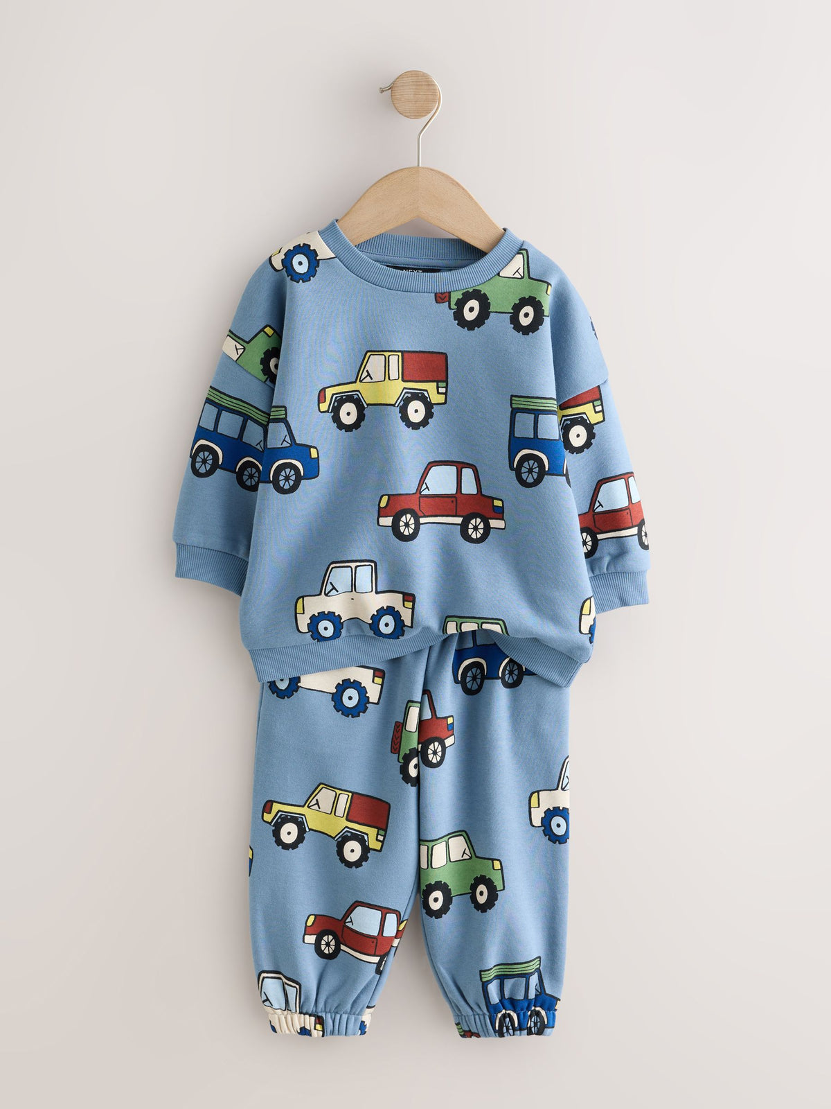 Dsiney Kidz - Light Blue All Over Print Crew Neck Sweat Top and Joggers Set (3mths-7yrs) image 6