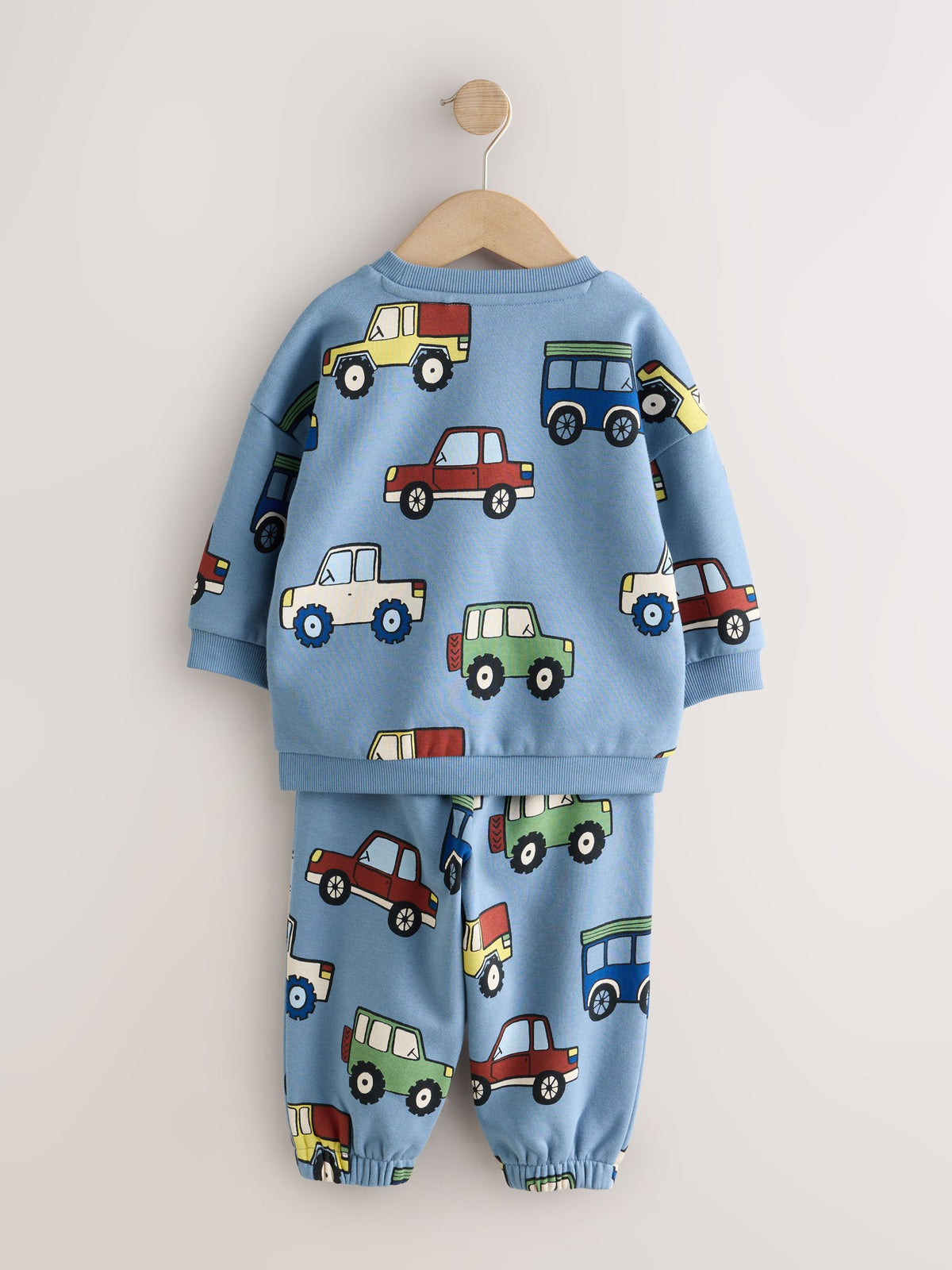 Dsiney Kidz - Light Blue All Over Print Crew Neck Sweat Top and Joggers Set (3mths-7yrs) image 7