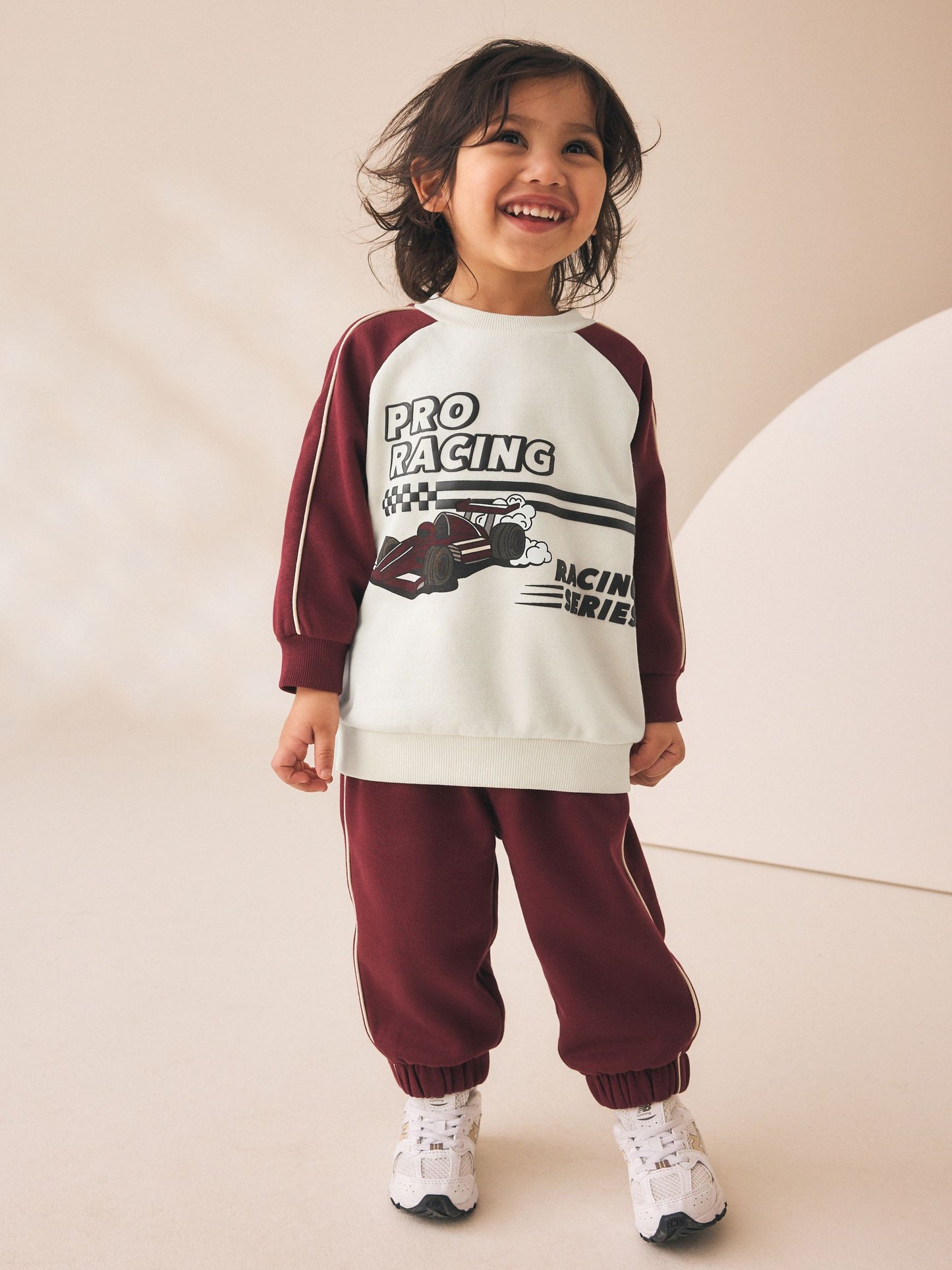 Dsiney Kidz - Burgundy Red Crew Neck Joggers Set (3mths-7yrs) image 1
