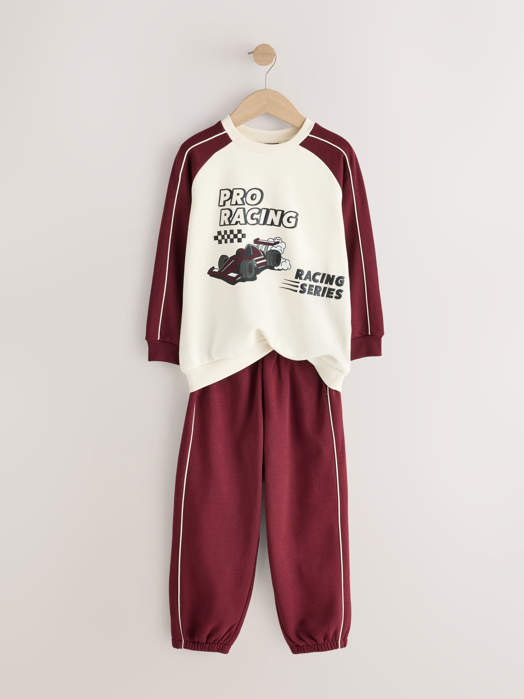 Dsiney Kidz - Burgundy Red Crew Neck Joggers Set (3mths-7yrs) image 7