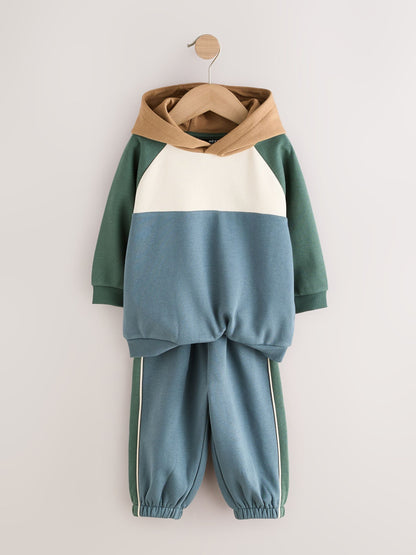 Dsiney Kidz - Blue/Green Colour Block Hoodie and Joggers Set (3mths-7yrs) image 5