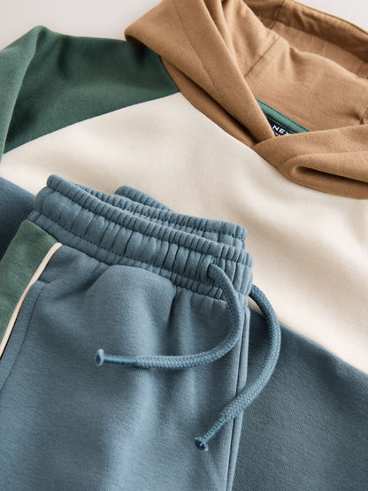 Dsiney Kidz - Blue/Green Colour Block Hoodie and Joggers Set (3mths-7yrs) image 8