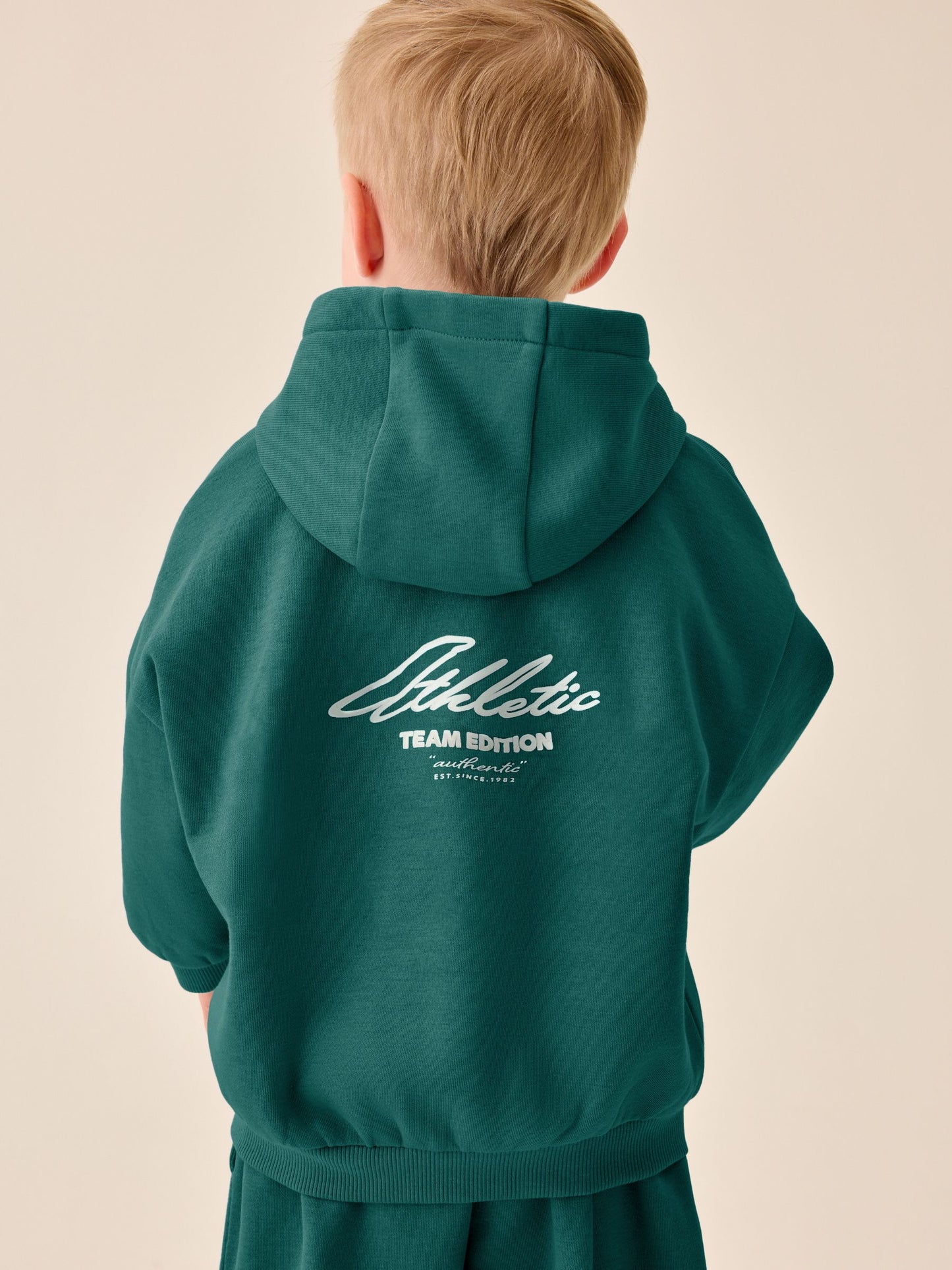 Dsiney Kidz - Dark Green Back Print Hoodie and Joggers Set (3mths-7yrs) image 3
