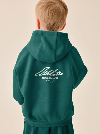 Dsiney Kidz - Dark Green Back Print Hoodie and Joggers Set (3mths-7yrs) image 3