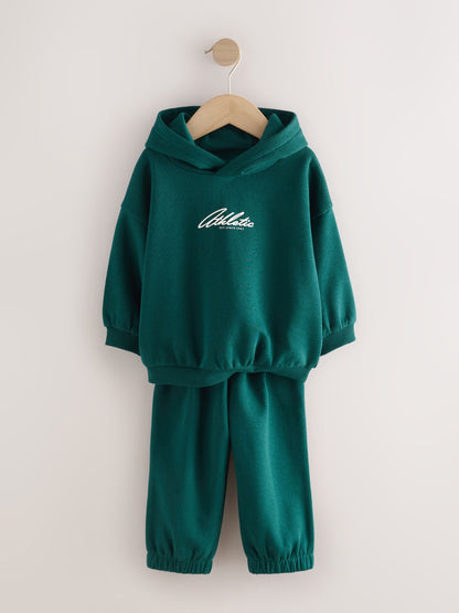 Dsiney Kidz - Dark Green Back Print Hoodie and Joggers Set (3mths-7yrs) image 7