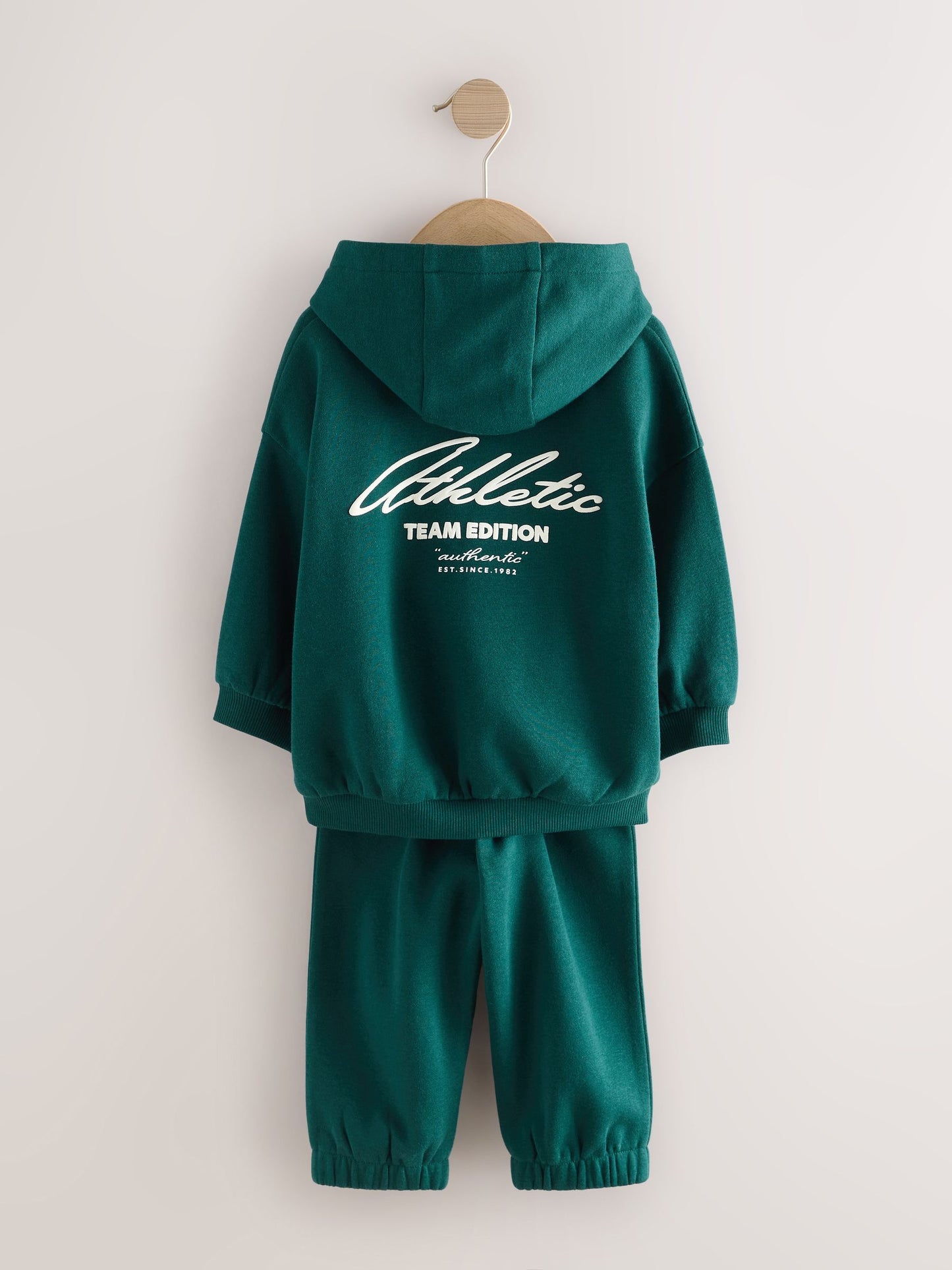 Dsiney Kidz - Dark Green Back Print Hoodie and Joggers Set (3mths-7yrs) image 8