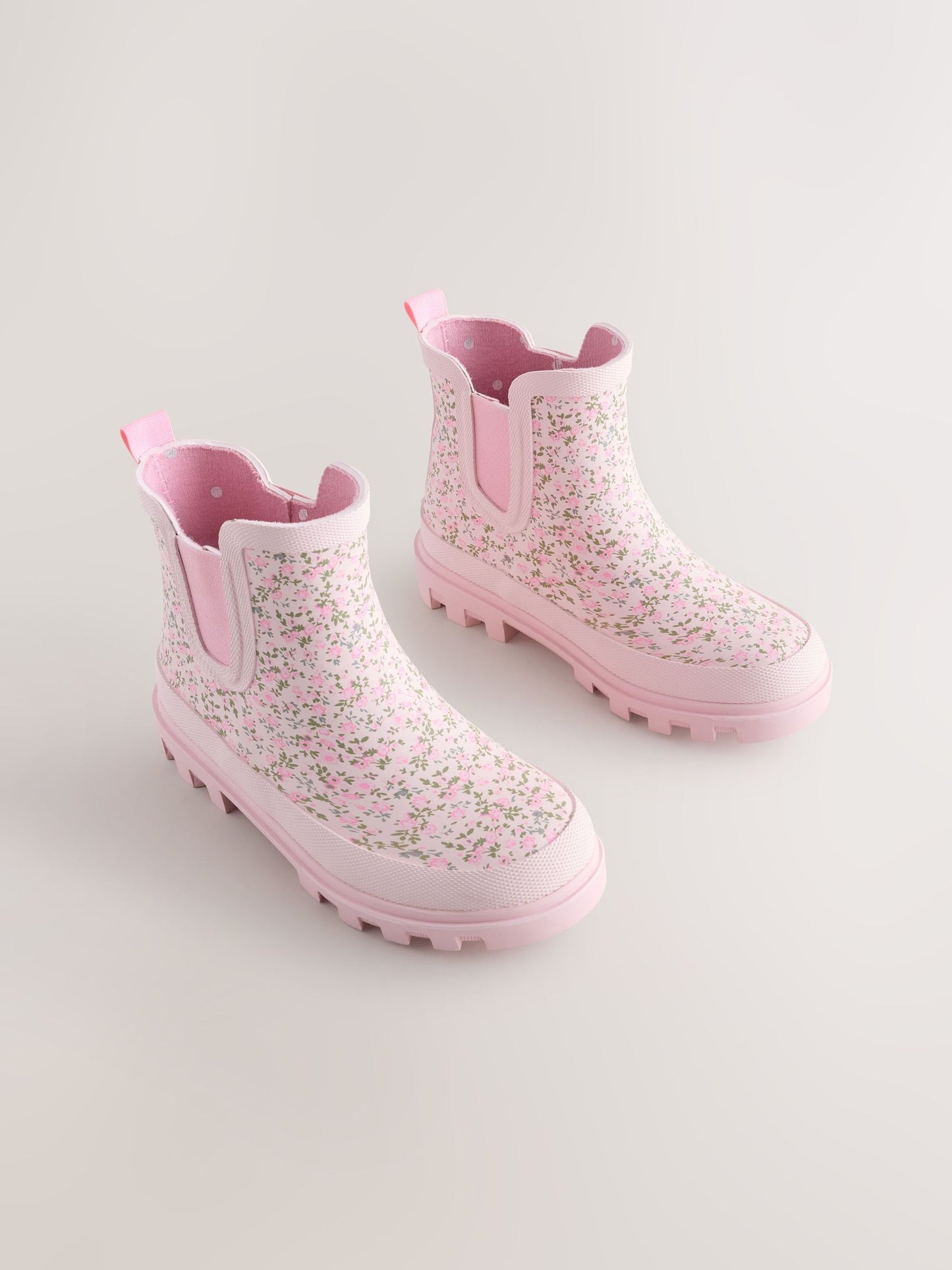 Pink Floral Chelsea Wellies image 1