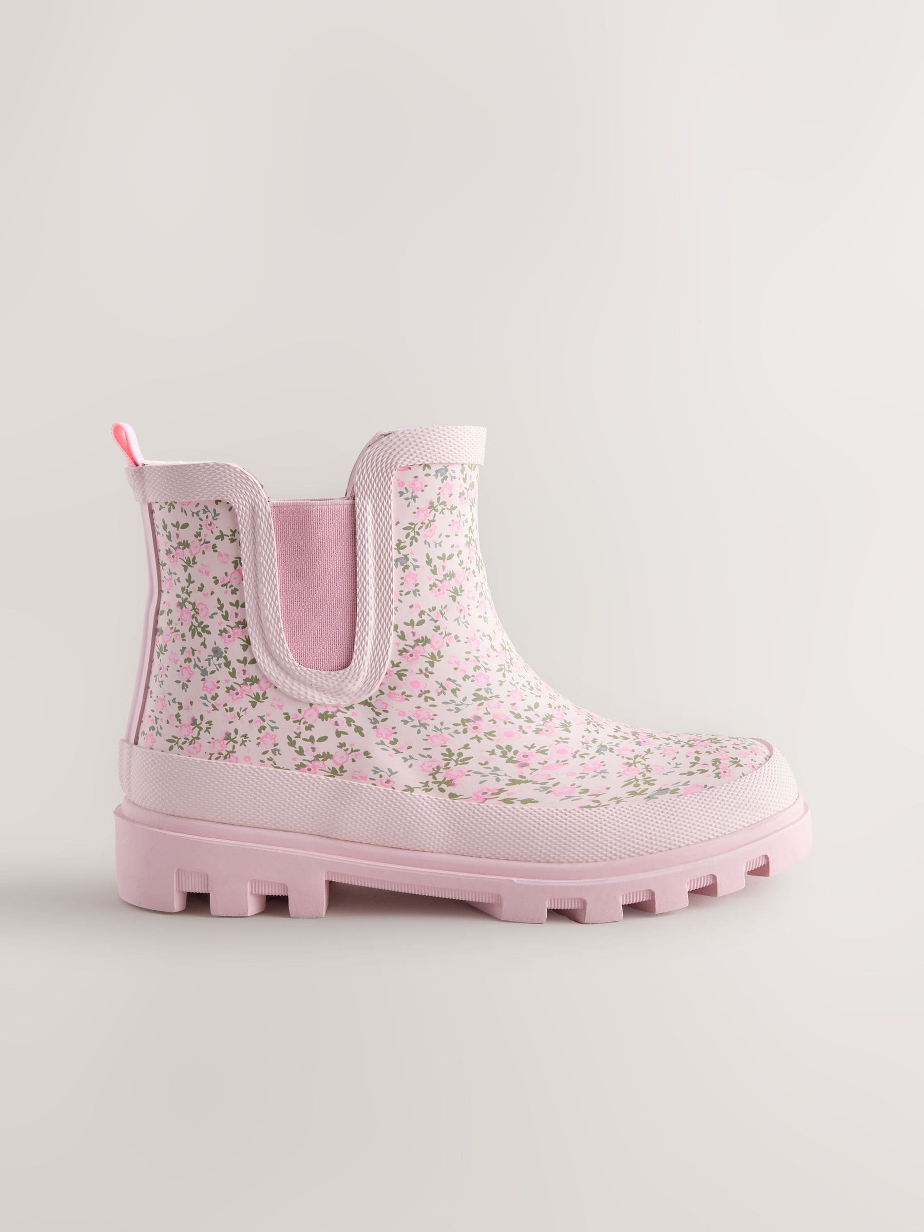 Pink Floral Chelsea Wellies image 2