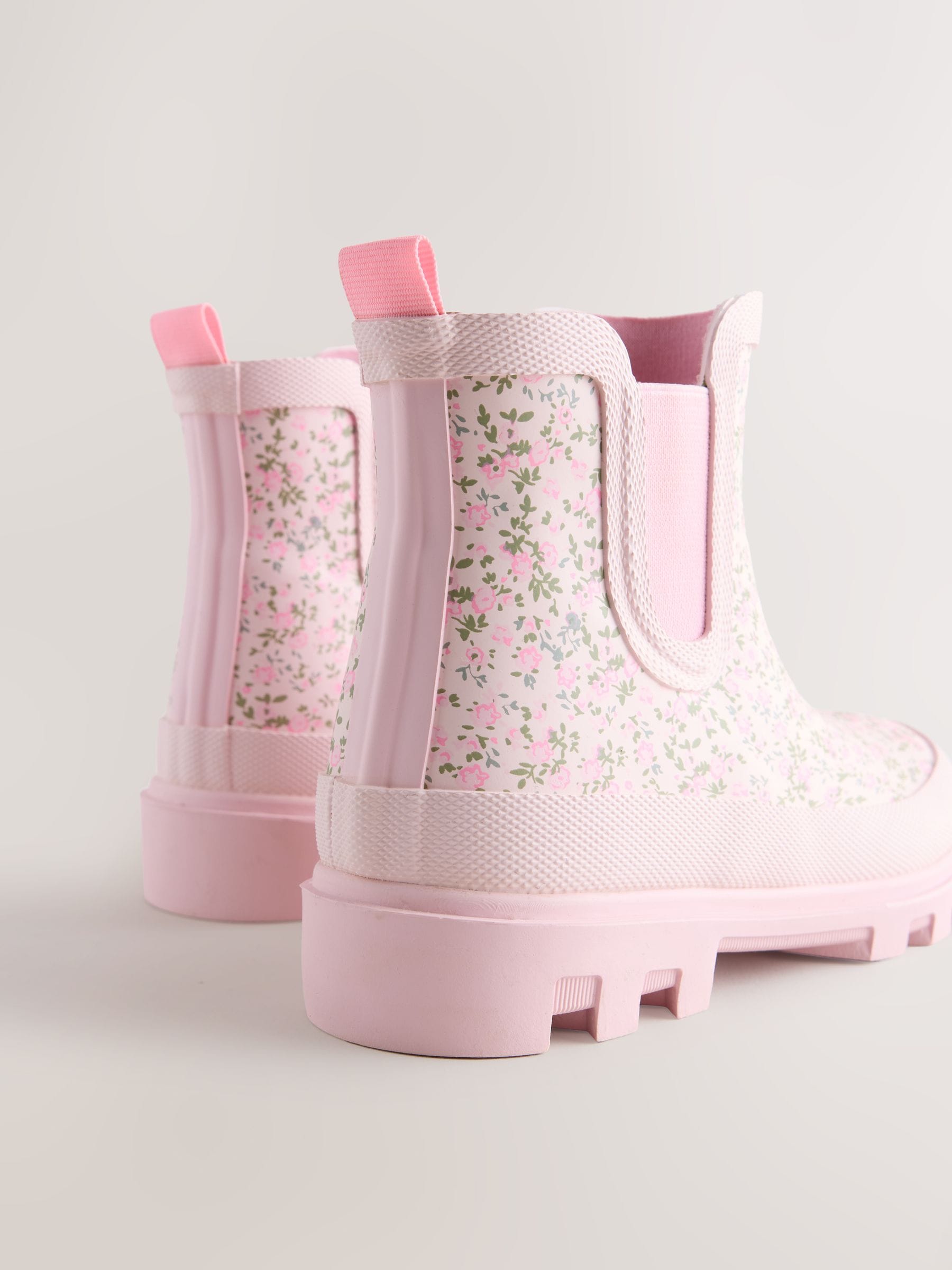 Pink Floral Chelsea Wellies image 4