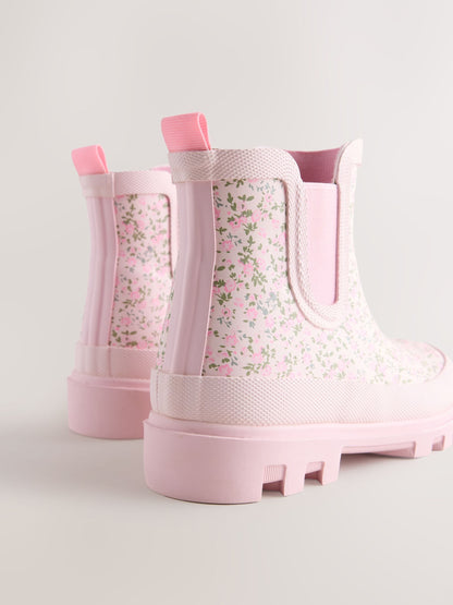 Pink Floral Chelsea Wellies image 4