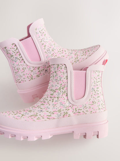 Pink Floral Chelsea Wellies image 5