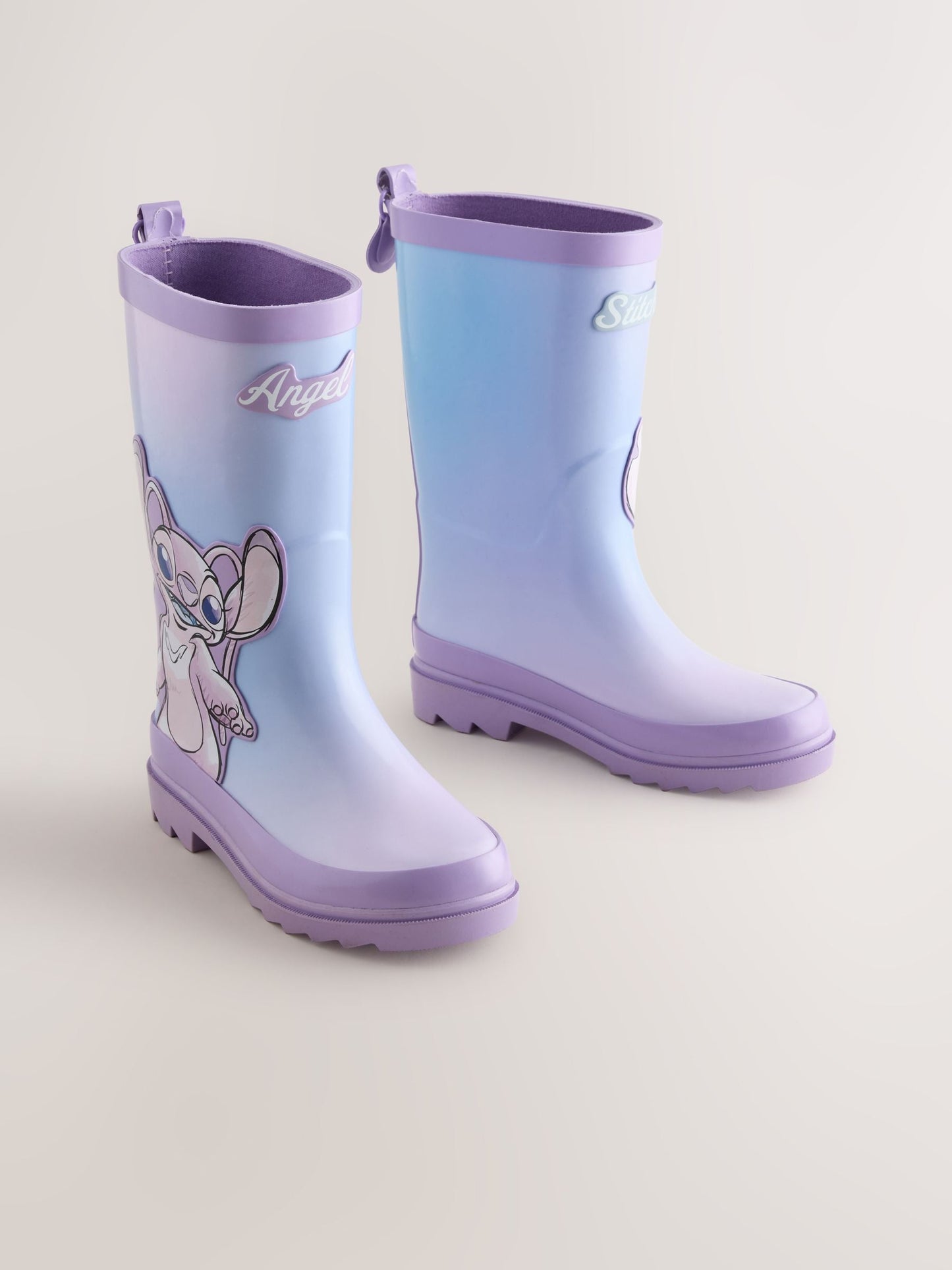 Lilac Purple Lilo and Stitch Wellies image 1
