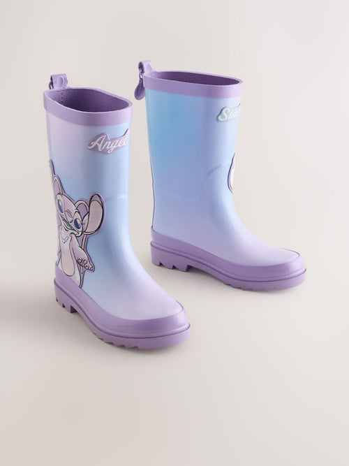 Lilac Purple Lilo and Stitch Wellies image 1