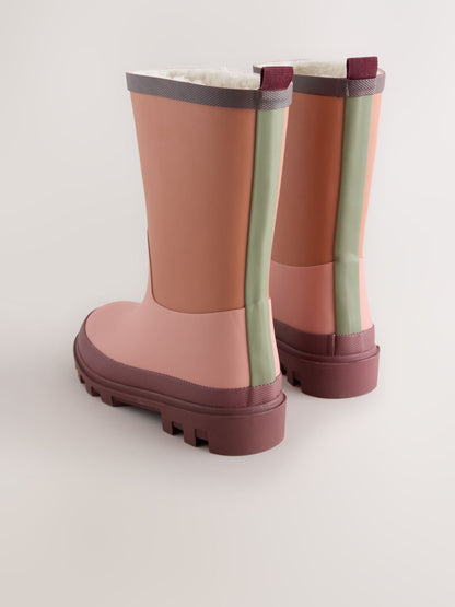 Muted Colour Block Standard Fit (F) Wellies image 3