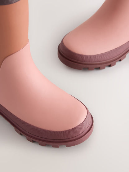 Muted Colour Block Standard Fit (F) Wellies image 4