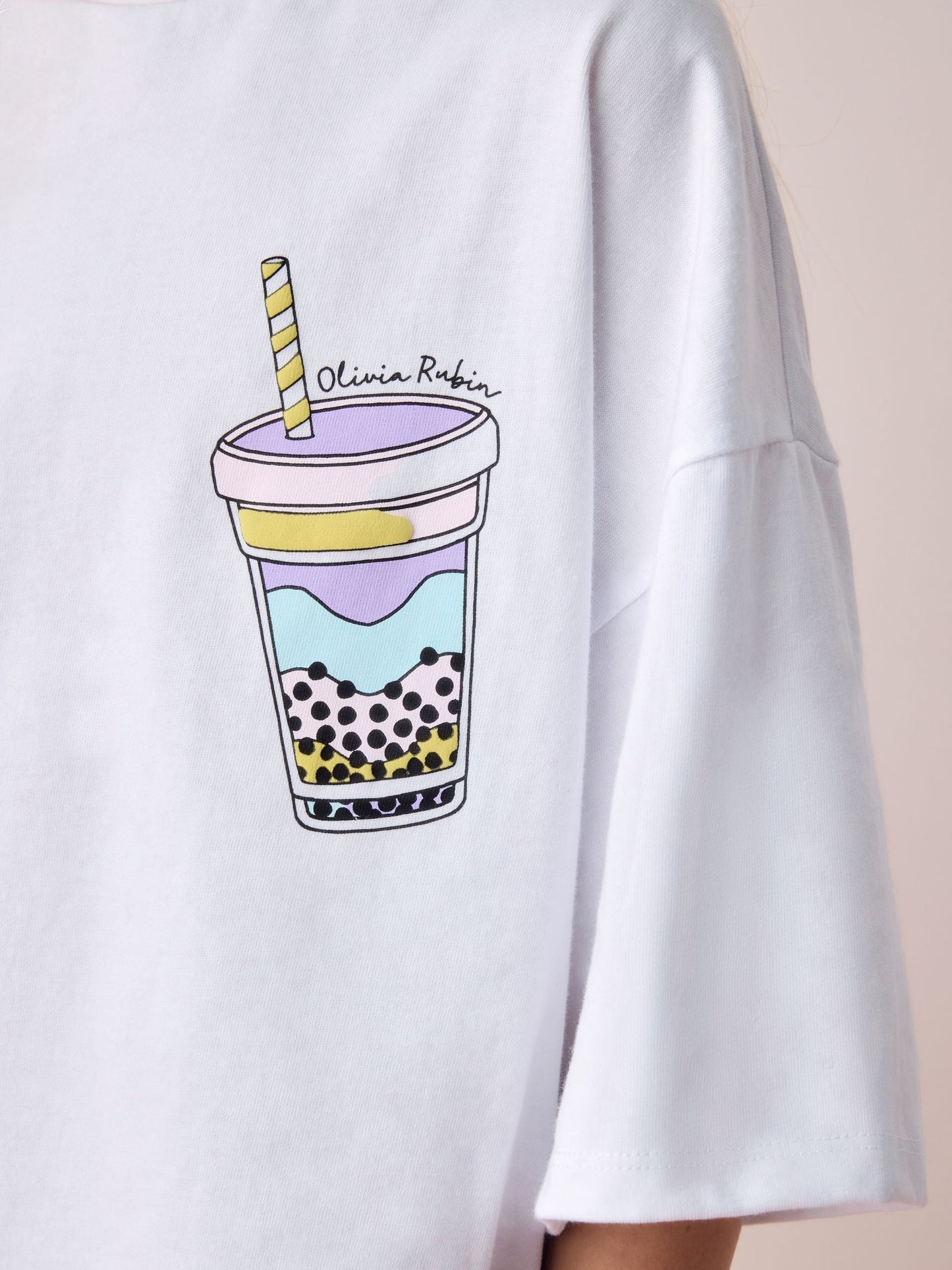 Dsiney Kidz - Olivia Rubin Boxy Dessert Puff Print Graphic Multicolour T-Shirts 3 Pack image 10