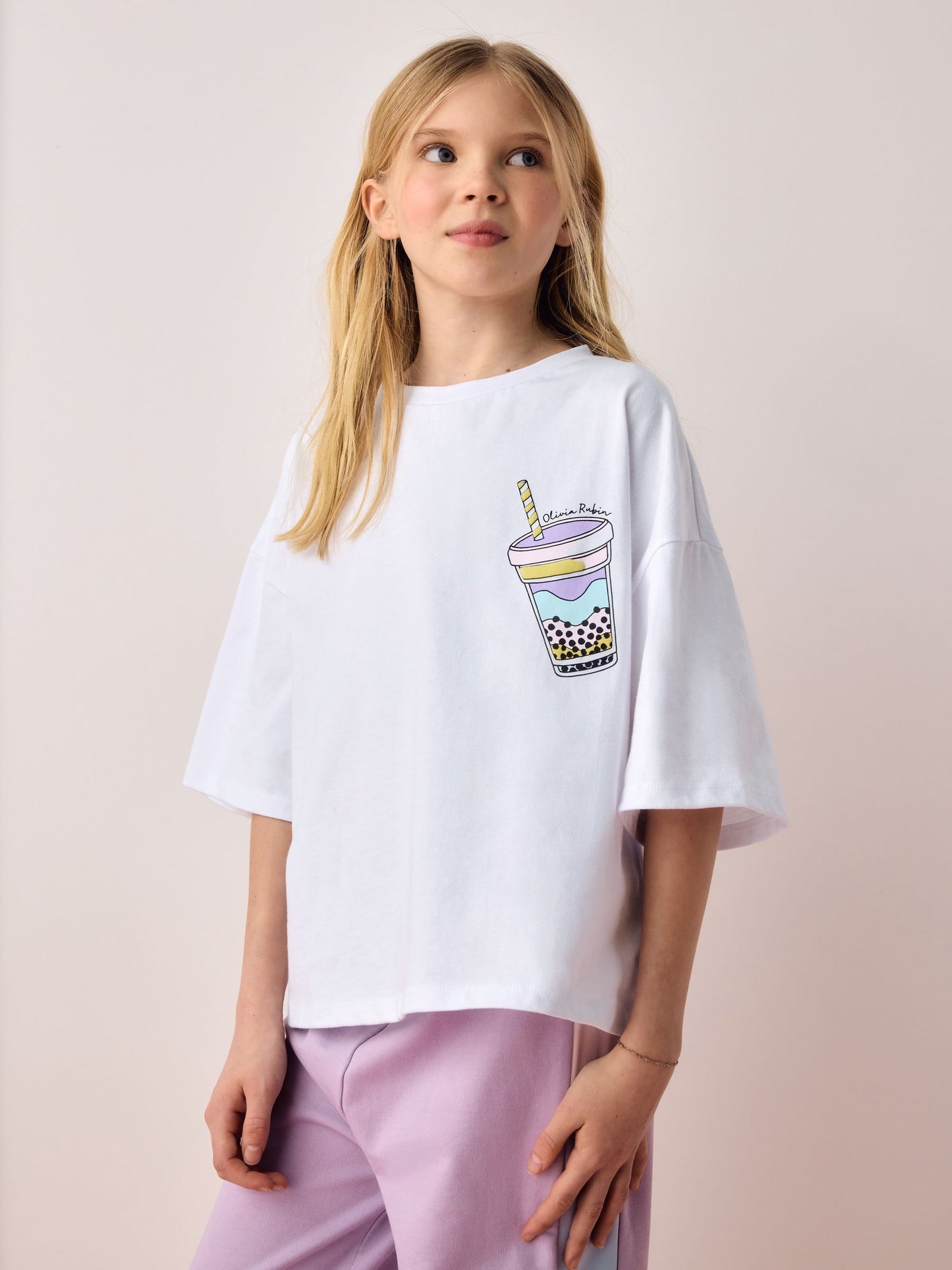Dsiney Kidz - Olivia Rubin Boxy Dessert Puff Print Graphic Multicolour T-Shirts 3 Pack image 4